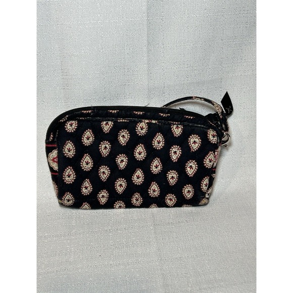 Vera Bradley Handbags - Vera‎ Bradley Wristlet Purse Classic Black Paisley Teardrop